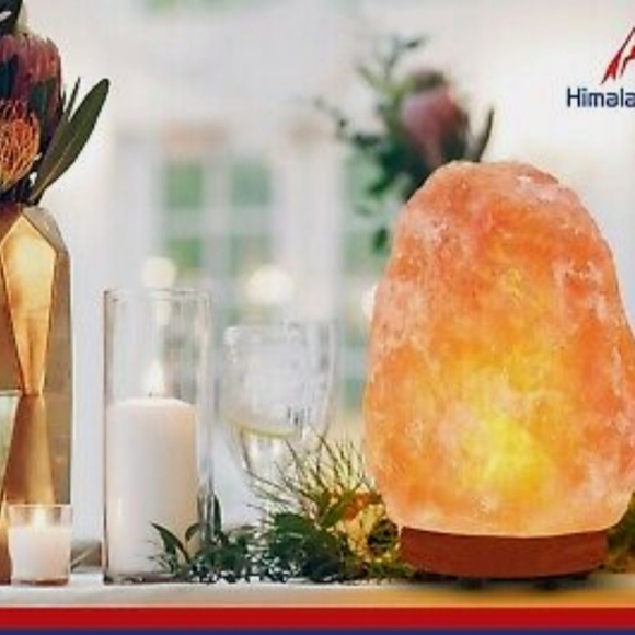 Natural Himalayan Pink Salt Lamp, Rose  7.5"×5" with Dimmer Switch - Picture 3 of 8